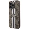 Guess Case for iPhone 14 Pro Max 6.7" GUHMP14XP4RPSW Brown Hard Case Magsafe 4G Printed Stripes