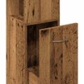 vidaXL Kúpeľňová skrinka Old Wood 25x25x170 cm Engineered Wood