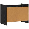 vidaXL TV skrinka 60 x 33 x 47 cm Čierny dub Kompozitné drevo