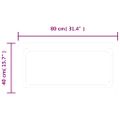vidaXL LED kúpeľňové zrkadlo 80x40 cm