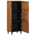 vidaXL Highboard s poličkou Hnedá 40 x 33 x 110 cm Masívne mango drevo