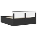 vidaXL Rám postele Čierna 180 x 200 cm Kompozitné drevo