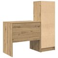 vidaXL Stôl Remeselný dub 125,5 x 50 x 127 cm 2 ks