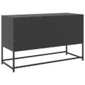 vidaXL TV skrinka čierna 100,5x39x60,5 cm oceľ
