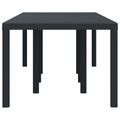 vidaXL Záhradný stôl Antracit 250 x 100 x 73 cm polyratan