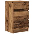 vidaXL Nočné skrinky s 3 zásuvkami 2 ks staré drevo 39x35x65 cm