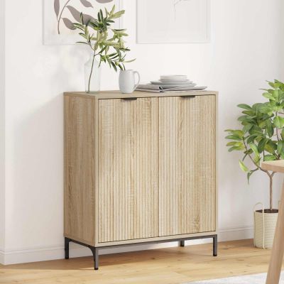 vidaXL Servírovacia skriňa Sonoma dub 69,5 x 33 x 82 cm