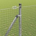 vidaXL Zváraný drôtový plot s hrotmi 25 x 1,5 m Pozinkovaná oceľ
