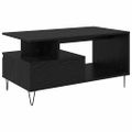 vidaXL Konferenčný stolík Čierny dub 90 x 49 x 45 cm Kompozitné drevo