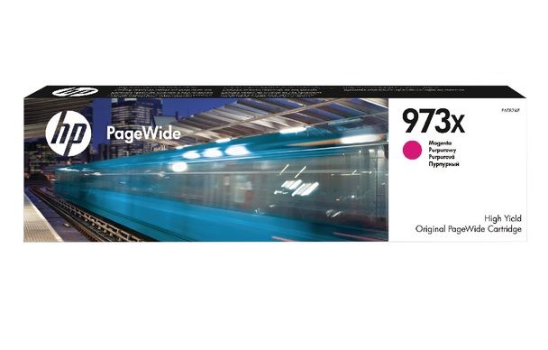 HP 973X purpurová atramentová kazeta, F6T82AE