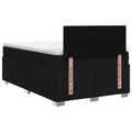 vidaXL Posteľ boxspring s matracom Čierna 120 x 190 cm Látka