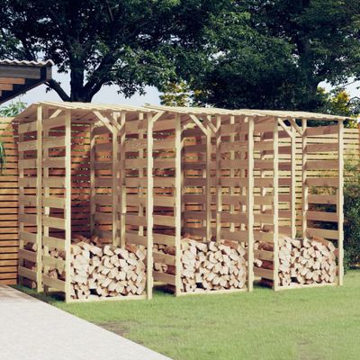 vidaXL Pergola so strechami 6 ks100x90x200 cm impregnované borovicové drevo
