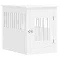 vidaXL Nábytková prepravka pre psa biela 55x80x68 cm kompozitné drevo