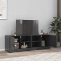 vidaXL TV skrinky 2 ks čierne 67x39x44 cm oceľ