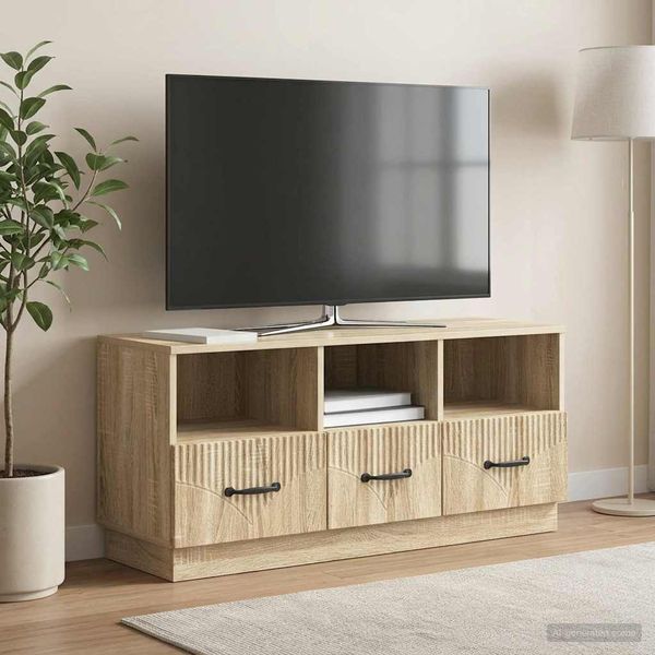 vidaXL TV skrinka Dub sonoma 102 x 34,5 x 47 cm Kompozitné drevo