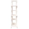 vidaXL Stojan na rastliny biely 85x25x109,5 cm masívna borovica