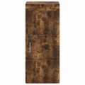 vidaXL Kúpeľňová nástenná skriňa TULUM Dymová dub 37 x 24,5 x 86 cm