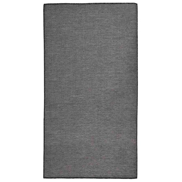 vidaXL Vonkajší koberec s plochým tkaním 80x150 cm sivý