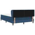 vidaXL Posteľ s pružinovým rámom Modrá 140 x 190 cm látka