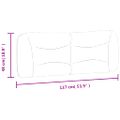 vidaXL Vankúš na čelo postele Hvar biely 137 cm umelá koža