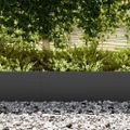 vidaXL Obrubník trávnika 20 ks 100 x 0,05 x 30 cm Čierna