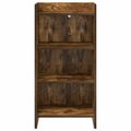 vidaXL Servírovacia skriňa Dymový dub 40 x 36 x 80 cm Kompozitné drevo