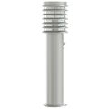 vidaXL Vonkajšia stojaca lampa senzor strieborná 60cm nehrdzavej. oceľ