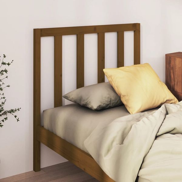 vidaXL Čelo postele medovohnedé 106x4x100 cm masívna borovica
