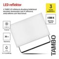 LED reflektor EMOS ZS2532 TAMBO, 30 W, 3000 lm, IP65, čierny