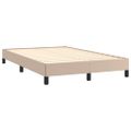 vidaXL Boxspring posteľ+matrac, kapučínová 120x190cm, umelá koža