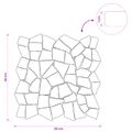 vidaXL Mozaikové dlaždice Tmavosivá 30 x 30 cm Mramor