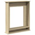 vidaXL Obloženie krbu dub sonoma 75x20x87,5 cm kompozitné drevo