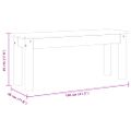 vidaXL Jedálenská lavica PANAMA biela 105x30x45 cm borovicový masív