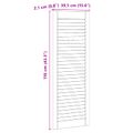 vidaXL Skříňové dvere s dverami 2 ks Prírodná 110 x 2,1 x 39,5 cm
