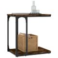 vidaXL Príručný stolík dymový dub 50x35x52 cm spracované drevo