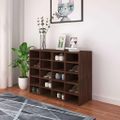 vidaXL Regál na topánky, kompozitné drevo 92x30x67,5 cm, hnedý dub
