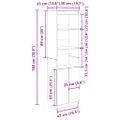 vidaXL Vysoká skrinka dub sonoma 50x35x180 cm spracované drevo