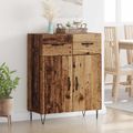vidaXL Servírovacia skriňa Staré drevo 69,5 x 34 x 90 cm