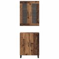 vidaXL Highboard 2 ks Staré drevo 69,5 x 34 x 180 cm Kompozitné drevo