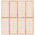 vidaXL Skladací paraván so 4 panelmi japonský štýl 160x170 cm