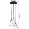 vidaXL Závesná lampa 25 W biela 30x30x100 cm E27