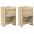 vidaXL Nočné stolíky 2 ks Dub sonoma 40 x 30 x 60 cm Kompozitné drevo
