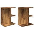 vidaXL Nočné stolíky 2 ks staré drevo 46,5x29x61 cm kompozitné drevo