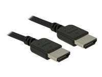 Prémiovo vysoká rýchlosť - kábel HDMI s ethernetom - HDMI s pinmi (samec) do HDMI s pinmi (samec) - 1.5 m - trojnásobne tienená krútená dvojlinka - čierna - podporuje 4K, podpora Dolby DTS-HD Master Audio