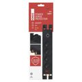 EMOS P54022 prepäťová ochrana 4 zásuvky + anténa, 2m, čierna