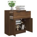 vidaXL Komoda hnedý dub 60x30x70 cm spracované drevo