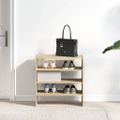 vidaXL Stojany na topánky 2 ks stohovateľné dub sonoma 60x30x30,5 cm
