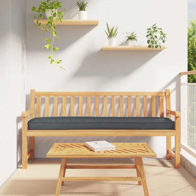 vidaXL Sada vankúšov na palete 2 pcs Antracit 180 x 40 x 8 cm