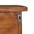 vidaXL Vešiak Hnedá 70 x 11 x 27 cm Masívne mahagónové drevo