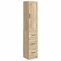 vidaXL Sada skríň 2 ks 33 x 34,5 x 87 cm Kompozitné drevo Dub sonoma